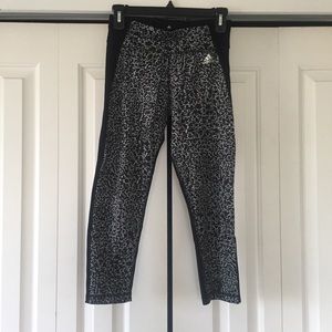 Adidas leopard print workout leggings - XS